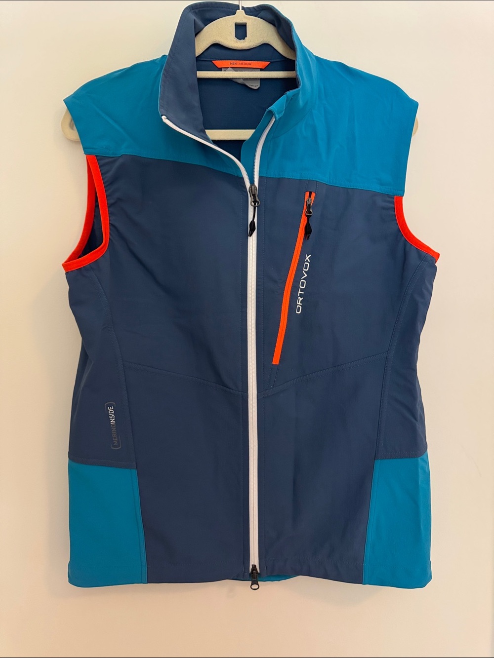 Ortovox Men's Blue Teal Softshell Vest
